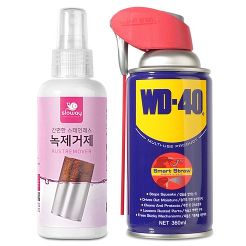 wd 추천제품 WD-40 방청윤활제 360ml + 슬로웨이 녹제거제 150ml 사은품 전용 브러쉬 1개 증정 wd 추천제품 WD-40 방청윤활제 360ml + 슬로웨이 녹제거제 150ml 사은품 전용 브러쉬 1개 증정