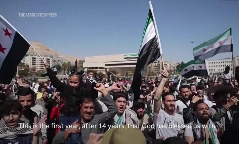 Thousands of streets and public squares in Syria commemorate 14 years since the beginning of the national conflict Thousands of streets and public squares in Syria commemorate 14 years since the beginning of the national conflict