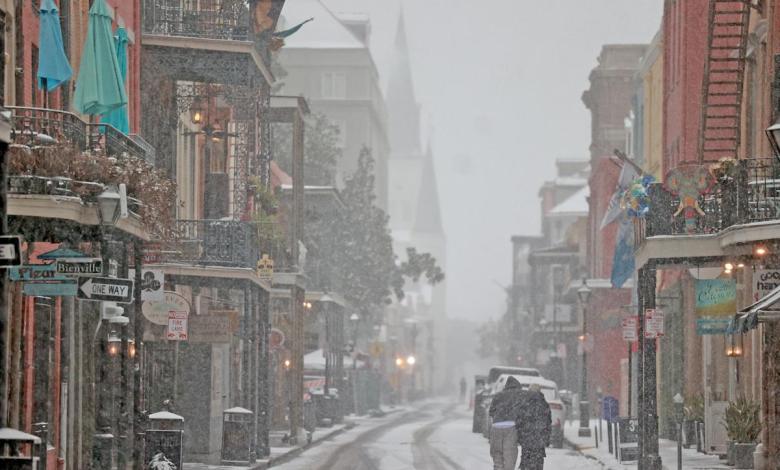 Photos of rare winter storm blanketing South with snow Photos of rare winter storm blanketing South with snow