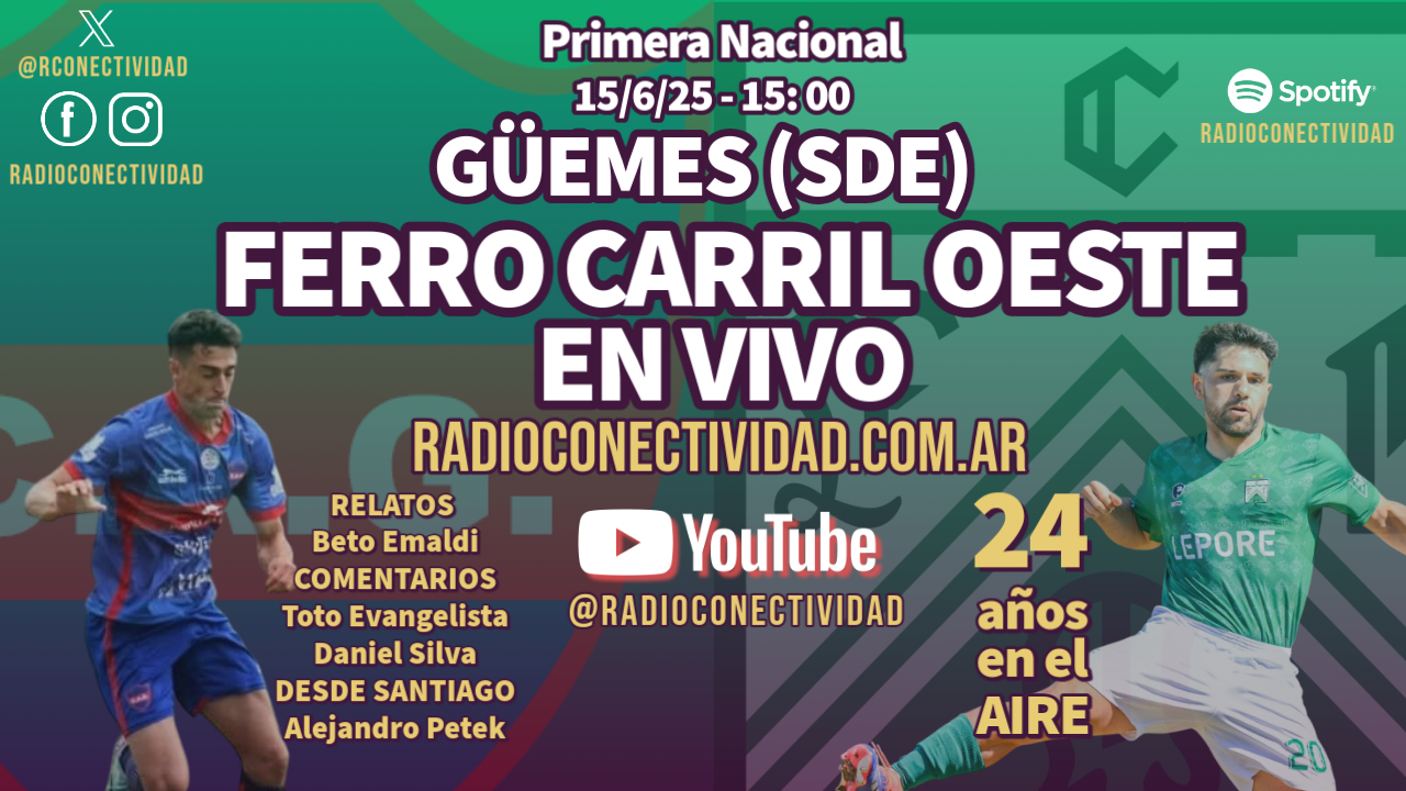 Güemes vs. Ferro Carril Oeste En VIVO (15/6/2025) Güemes vs. Ferro Carril Oeste En VIVO (15/6/2025)