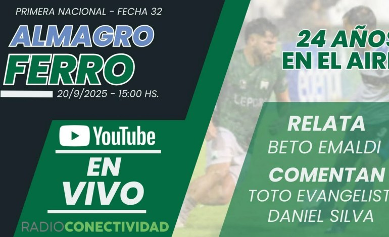 Almagro vs. Ferro Carril Oeste EN VIVO (20/9/2025) Almagro vs. Ferro Carril Oeste EN VIVO (20/9/2025)