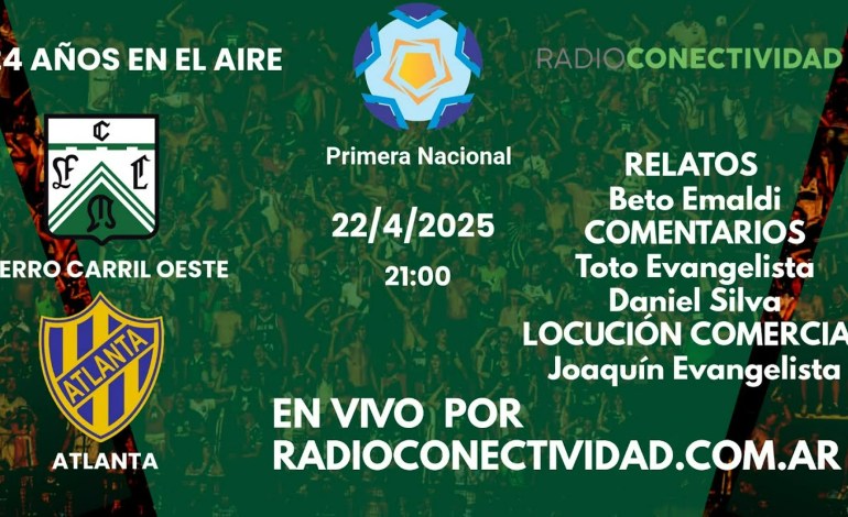 Ferro Carril Oeste vs. Atlanta EN VIVO (22/4/2025) Ferro Carril Oeste vs. Atlanta EN VIVO (22/4/2025)