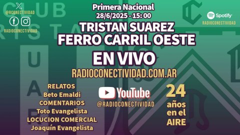 Tristán Suárez vs. Ferro Carril Oeste EN VIVO (28/6/2025) Tristán Suárez vs. Ferro Carril Oeste EN VIVO (28/6/2025)