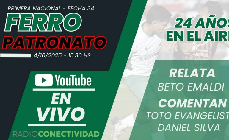 Ferro Carril Oeste vs. Patronato EN VIVO (4/10/2025) Ferro Carril Oeste vs. Patronato EN VIVO (4/10/2025)