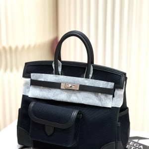 Birkin 25 Cargo 黑銀 Jennie同款 Birkin 25 Cargo 黑銀 Jennie同款