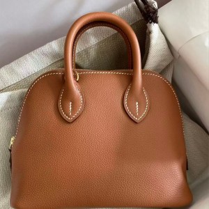Hermès Mini Bolide 金棕色 金釦 G刻 Hermès Mini Bolide 金棕色 金釦 G刻