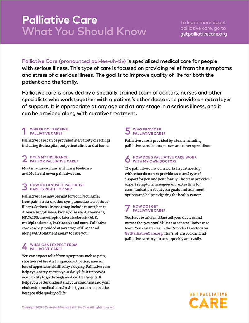 Palliative Care And Quality Of Life For Chronic Illness Patients Palliative Care And Quality Of Life For Chronic Illness Patients