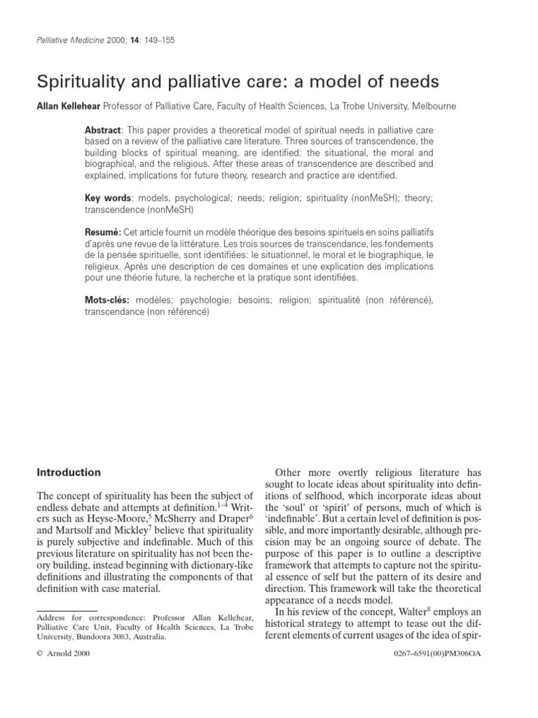 Palliative Care And Quality Of Life For Chronic Illness Patients – Part 6: The Intersection Of Spirituality And Palliative Care Palliative Care And Quality Of Life For Chronic Illness Patients – Part 6: The Intersection Of Spirituality And Palliative Care