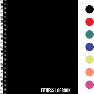 Fitness Logbook (Black) – A5 Workout Journal for Men