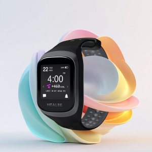 HEALBE GoBe3 – Wearable Health, Fitness and Activity Tracker with Automatic Tracking of Calorie Intake and Burning, Water Balance, Heart Rate, Sleep, neuroactivity, and Stress, with Free app, Gray