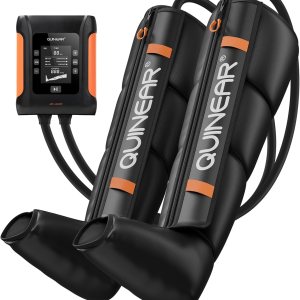 QUINEAR Professional Leg Recovery System, Cordless Air Compression Boots with Sequential Compression, Leg and Foot Massager, Fast Recovery Therapy for Athletes, FSA HSA Eligible (Medium)