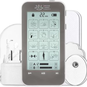 TENS Unit Muscle Stimulator – Non-Invasive EMS Therapy Machine for Neck, Shoulder & Back Pain Relief, Sciatica, Arthritis – Safe & Portable with 12 Modes & 20 Intensity Levels