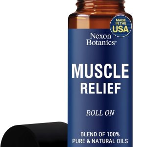 Muscle Relief Essential Oil Roll-On 10 ml – Pure Natural Blend for Sore Muscles, Aches & Recovery – Easy Roller for Athletes & Active Lifestyles – Nexon Botanics