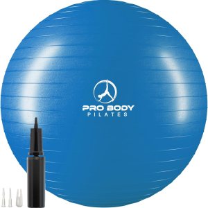 ProBody Pilates Exercise Ball – Multiple Sizes Gym Grade Balance Ball for Fitness, Yoga, Workout, Pregnancy & Physical Therapy