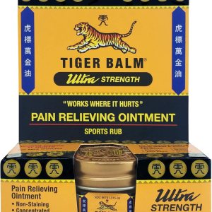 Tiger Balm Pain Relieving Ultra Strength, 10g – Soothing Ointment – Ultra Strength Muscle Rub – Tiger Balm Ointment – Non-Staining Sports Muscle Rub