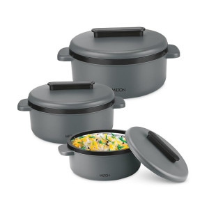 Milton Micronova Jr. Gift Set Steel Casserole (Set of 3) at ₹999 | Amazon Deal Milton Micronova Jr. Gift Set Steel Casserole (Set of 3) at ₹999 | Amazon Deal