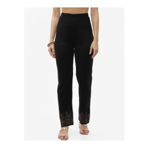 Biba Women Black Relaxed High-Rise Trousers at ₹349 | Myntra Deal Biba Women Black Relaxed High-Rise Trousers at ₹349 | Myntra Deal
