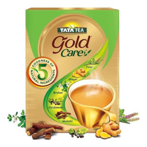 Tata Tea Gold Care 500g with Cardamom, Ginger & Tulsi at ₹129 | Amazon Deal Tata Tea Gold Care 500g with Cardamom, Ginger & Tulsi at ₹129 | Amazon Deal