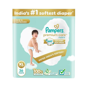 Pampers Premium Care Pant Style Baby Diapers XL 36 Count (12-17kg) at ₹542 | Amazon Deal Pampers Premium Care Pant Style Baby Diapers XL 36 Count (12-17kg) at ₹542 | Amazon Deal