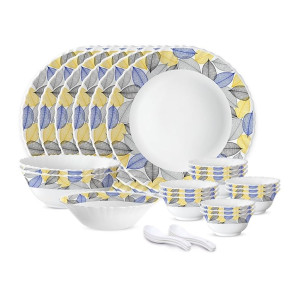 Larah by Borosil Kora Opalware Dinner Set (27 Pcs) at ₹1340 | Amazon Deal Larah by Borosil Kora Opalware Dinner Set (27 Pcs) at ₹1340 | Amazon Deal