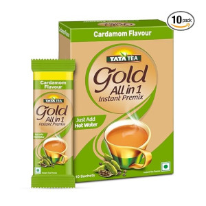 Tata Tea Gold All-in-1 Instant Premix Cardamom Tea, 10 Sachets at ₹88 | Amazon Deal Tata Tea Gold All-in-1 Instant Premix Cardamom Tea, 10 Sachets at ₹88 | Amazon Deal