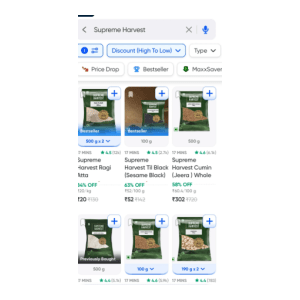Supreme Harvest Products starting at ₹20 | Swiggy Instamart Deal Supreme Harvest Products starting at ₹20 | Swiggy Instamart Deal