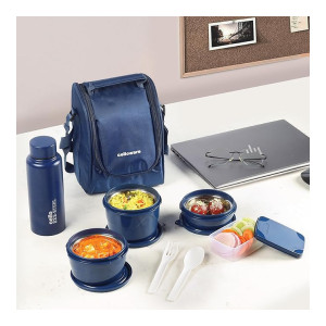 CELLO MF All in One Lunch Box Set with Jacket & Steel Bottle at ₹753 | Amazon Deal CELLO MF All in One Lunch Box Set with Jacket & Steel Bottle at ₹753 | Amazon Deal