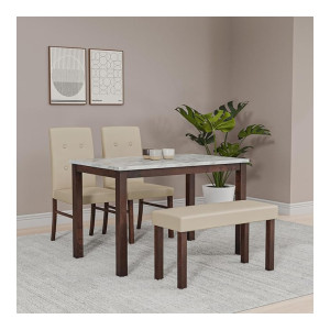 Roxbury 4-Seater Dining Kit with Bench at ₹20900 | Amazon Deal Roxbury 4-Seater Dining Kit with Bench at ₹20900 | Amazon Deal