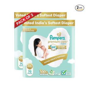 Pampers Premium Care Pant Style Diapers, NB/XS, 140 Count at ₹898 | Amazon Deal Pampers Premium Care Pant Style Diapers, NB/XS, 140 Count at ₹898 | Amazon Deal