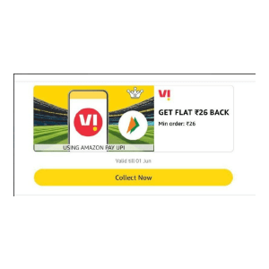 Vi Recharge with Flat ₹26 Cashback at ₹74 | Amazon Deal Vi Recharge with Flat ₹26 Cashback at ₹74 | Amazon Deal