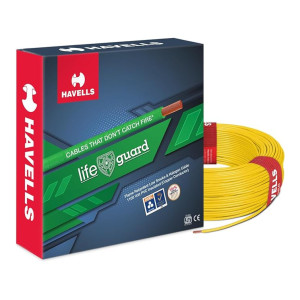 Havells Lifeguard Cable WHFFFNYL16X07 6 sq mm Wire at ₹15792 | Amazon Deal Havells Lifeguard Cable WHFFFNYL16X07 6 sq mm Wire at ₹15792 | Amazon Deal