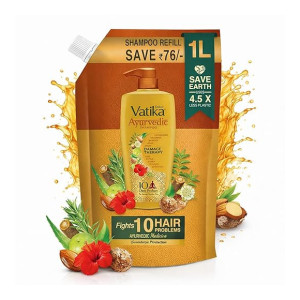 Dabur Vatika Ayurvedic Shampoo Refill Pouch – 1 L at ₹226 | Amazon Deal Dabur Vatika Ayurvedic Shampoo Refill Pouch – 1 L at ₹226 | Amazon Deal