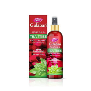 Dabur Gulabari Rose Oil & Tea Tree Face Toner Mist with Salicylic Acid 100ml at ₹60 | Amazon Deal Dabur Gulabari Rose Oil & Tea Tree Face Toner Mist with Salicylic Acid 100ml at ₹60 | Amazon Deal