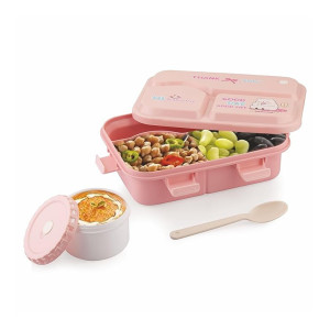 ATTRO Smiley Bite 3-Compartment Bento Lunch Box at ₹157 | Amazon Deal ATTRO Smiley Bite 3-Compartment Bento Lunch Box at ₹157 | Amazon Deal