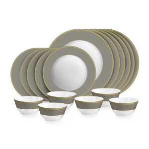 CELLO Moonstone Solitaire Series 18-Piece Opalware Dinner Set at ₹1328 | Amazon Deal CELLO Moonstone Solitaire Series 18-Piece Opalware Dinner Set at ₹1328 | Amazon Deal