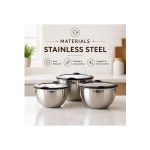 HOME BARGAINS Set of 3 Rust-Resistant Stainless Steel Serving Bowls with Airtight Lid at ₹267 | Myntra Deal HOME BARGAINS Set of 3 Rust-Resistant Stainless Steel Serving Bowls with Airtight Lid at ₹267 | Myntra Deal