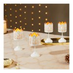 Solimo Tea Light Votive Stand – House Design, White Iron with Gold Interior, Set of 4 at ₹146 | Amazon Deal Solimo Tea Light Votive Stand – House Design, White Iron with Gold Interior, Set of 4 at ₹146 | Amazon Deal