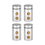 Solimo Drip Window Steel Glass Jars (Set of 4) at ₹532 | Amazon Deal Solimo Drip Window Steel Glass Jars (Set of 4) at ₹532 | Amazon Deal