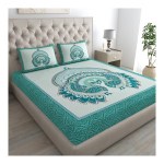 Rajasthani Jaipuri Sanganeri Printed 144 TC 100% Cotton Bed Sheet Set for Double Bed with Double Peacock Pattern & 2 Pillow Covers at ₹49 | Amazon Deal Rajasthani Jaipuri Sanganeri Printed 144 TC 100% Cotton Bed Sheet Set for Double Bed with Double Peacock Pattern & 2 Pillow Covers at ₹49 | Amazon Deal