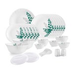 Cello Aqua Leaves Dazzle Series Opalware Dinner Set, 37 Pieces, Service for 6, Extra Large at ₹1828 | Amazon Deal Cello Aqua Leaves Dazzle Series Opalware Dinner Set, 37 Pieces, Service for 6, Extra Large at ₹1828 | Amazon Deal