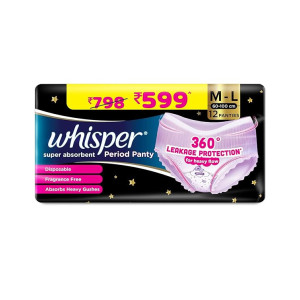 Whisper Super Absorbent Period Panty at ₹244 | Amazon Deal Whisper Super Absorbent Period Panty at ₹244 | Amazon Deal