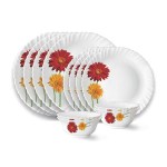 Larah by Borosil Zinnia Fluted Series Opalware Dinner Set at ₹589 | Amazon Deal Larah by Borosil Zinnia Fluted Series Opalware Dinner Set at ₹589 | Amazon Deal