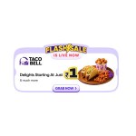 Swiggy Dineout Taco Bell Food at ₹1 | Swiggy Deal Swiggy Dineout Taco Bell Food at ₹1 | Swiggy Deal