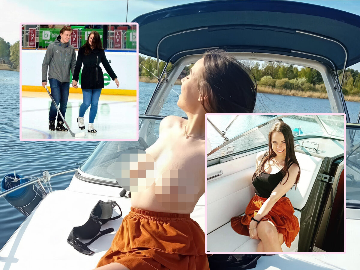 Nude photos of hockey goaltender Artūrs Šilovs's ex-wife Vendija Rose (Vendija Šilova)