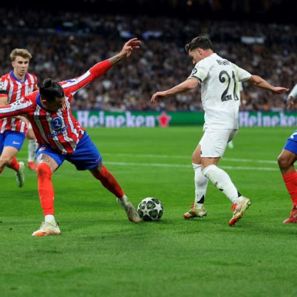Actual edge Atletico in Champions League derby as English duo win away Actual edge Atletico in Champions League derby as English duo win away