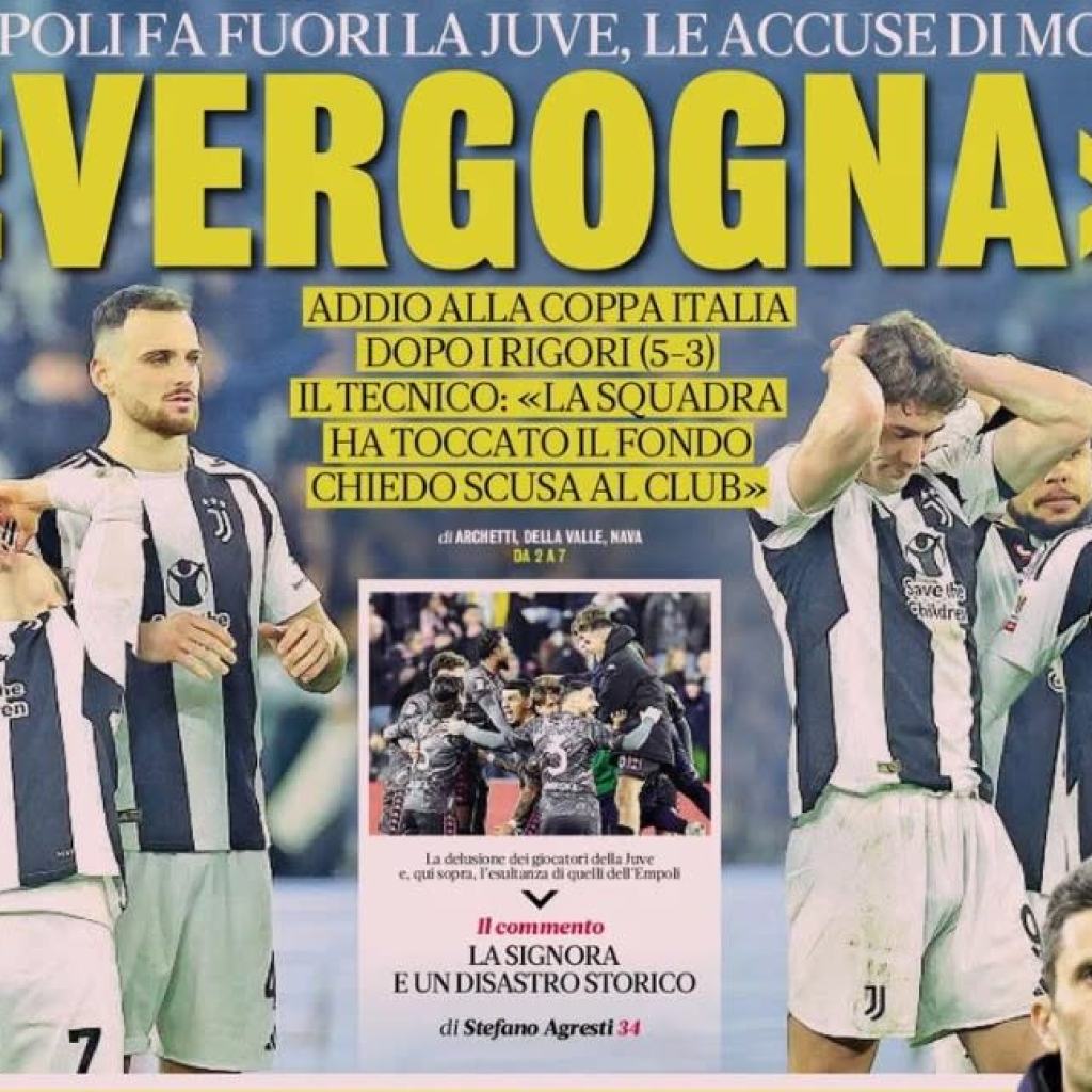 At this time’s Papers: Juventus disgrace, Motta catastrophe At this time’s Papers: Juventus disgrace, Motta catastrophe
