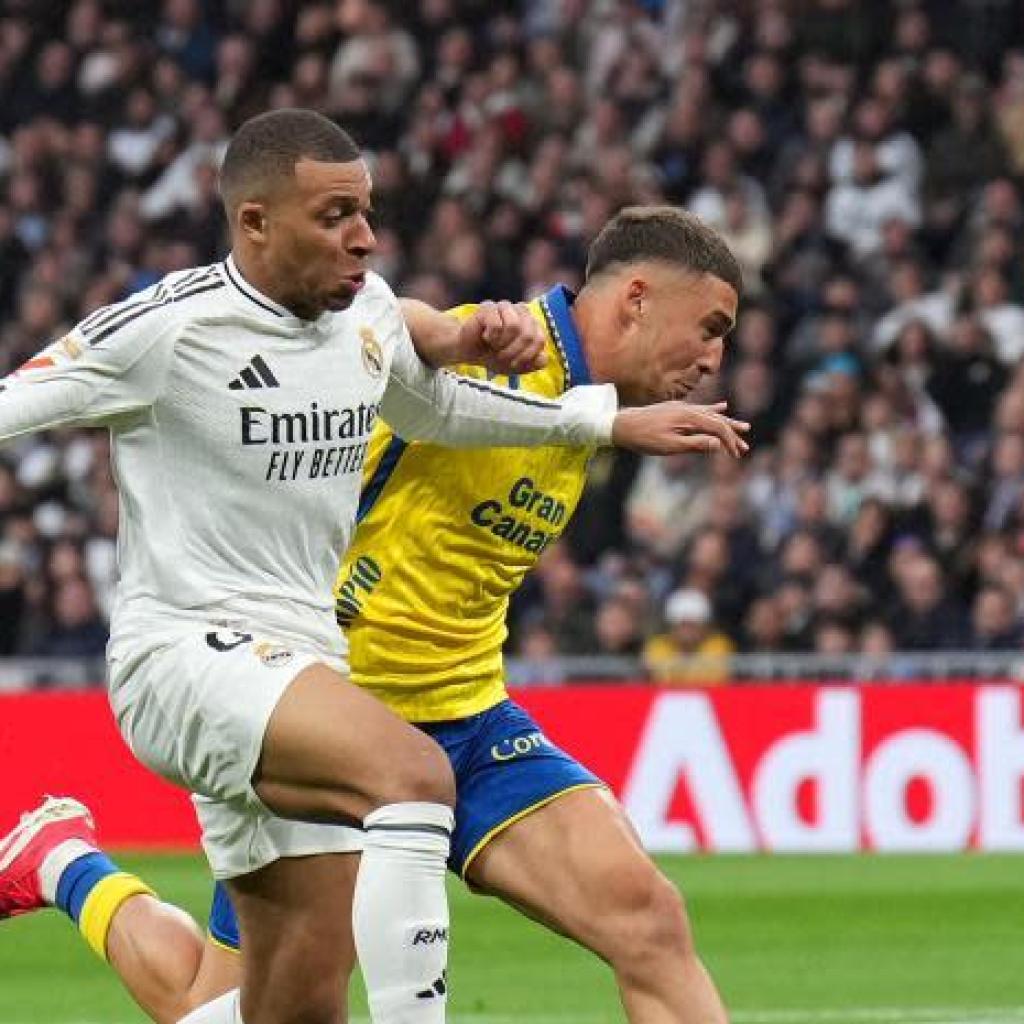 Kylian Mbappe on kind as Actual Madrid go high of La Liga with Las Palmas demolition Kylian Mbappe on kind as Actual Madrid go high of La Liga with Las Palmas demolition