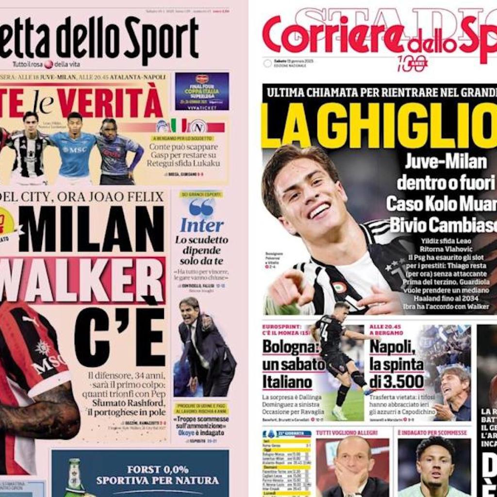 Gallery: ‘The guillotine’, ‘Milan pounce on Walker’ – Immediately’s entrance pages in Italy Gallery: ‘The guillotine’, ‘Milan pounce on Walker’ – Immediately’s entrance pages in Italy