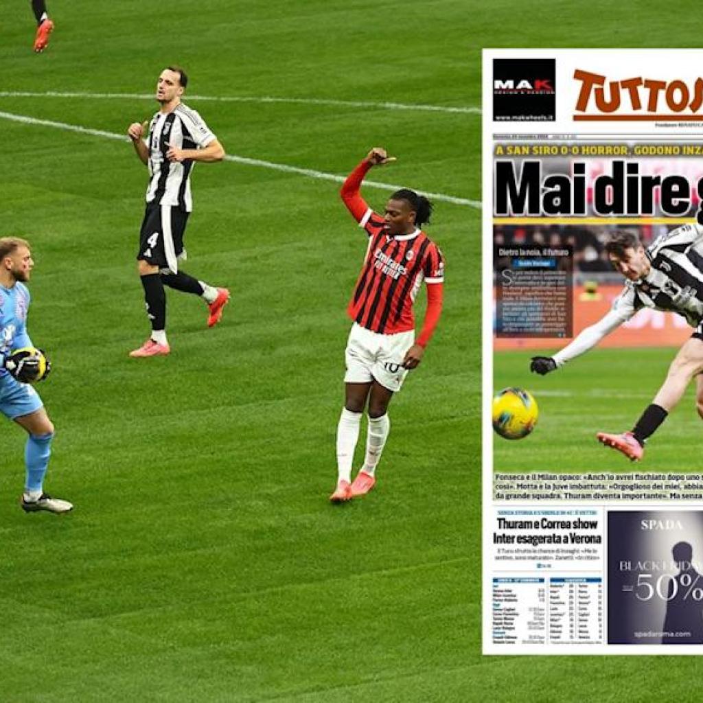 Tuttosport: ‘Boredom wins fingers down’ – Milan and Juventus serve up dire spectacle Tuttosport: ‘Boredom wins fingers down’ – Milan and Juventus serve up dire spectacle