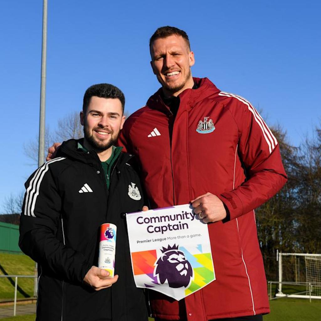 Connor Campbell introduced with Premier League Extra Than A Sport Neighborhood Captain award by Newcastle United’s Dan Burn Connor Campbell introduced with Premier League Extra Than A Sport Neighborhood Captain award by Newcastle United’s Dan Burn